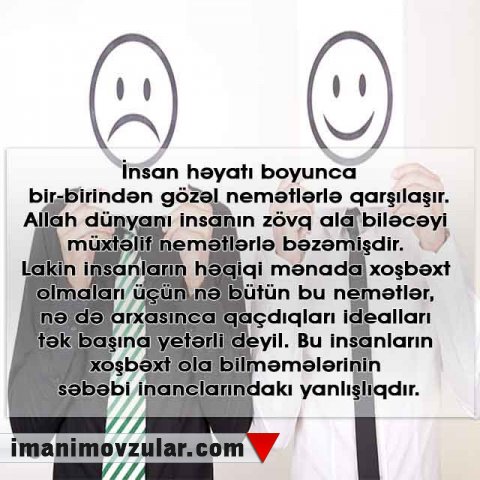 İnsanlar xoşbəxt olmaq varkən niyə əzab çəkirlər?